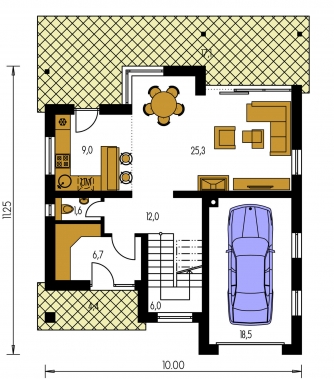 Floor plan of ground floor - PREMIER 180